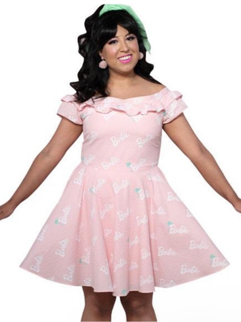 Stitch Shoppe X Barbie™ Loungefly Palm Tree Logo Dress Size 1X